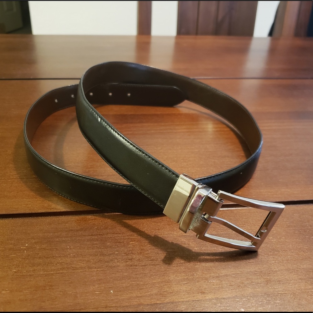 COPY - Men’s Leather Reversible Black/Brown Belt …